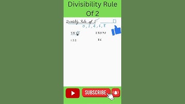 Divisibility rule of 2 #shorts #shortsviral #divisibilityruleof2