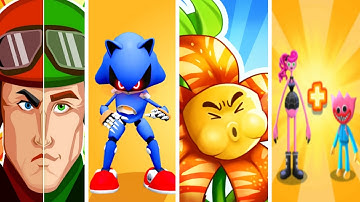 Top Merge Games: Merge Plants, Merge Super Monster Fight, Merge Little Army Men, Merge Huggy
