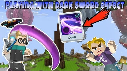 Playing with dark Sword effect 😀 in Bedwars BlockmanGO