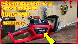 mountfield cordless hedge trimmer