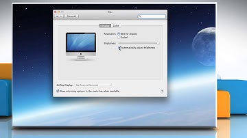 How to change brightness in Mac® OS X™