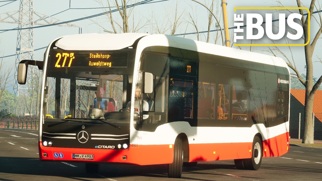 The Bus - Hamburg City - Route 277 - U S Barmbek ↺ Ruwoldtweg - Mercedes-Benz eCitaro | Logitech G29