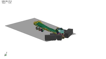 LS Dyna with Intrusion concrete barriers
