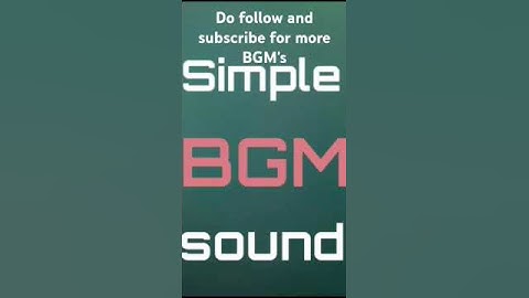 Simple BGM Sounds | Background music | No Copyright issues