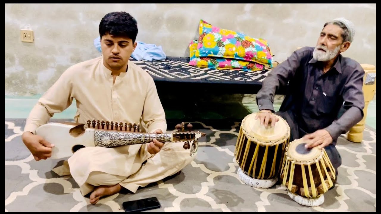 Mama Rabbab Na sabrege yara be lata naghma Aziz khan rabab boba mama tabla rabab ...