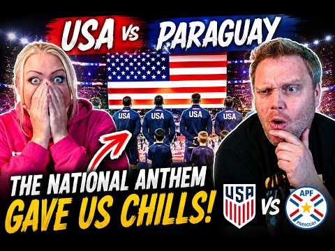 The US National Anthem Gave Us Goosebumps! - USA vs Paraguay Reaction   Swedish couple reacts!