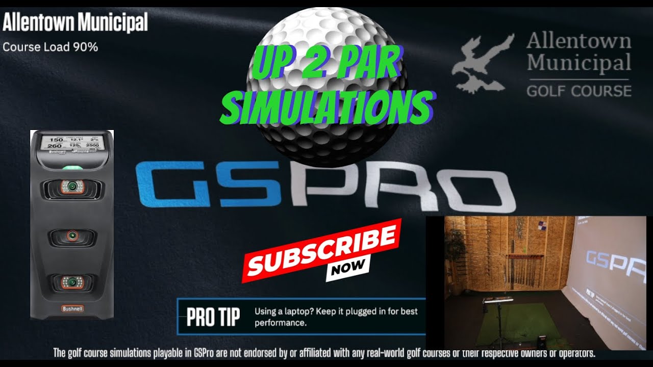 Break 75 | GSPRO | Allentown Municipal | Allentown, PA | Bushnell Launch Pro | Fly by | Playthru