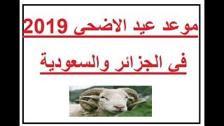 رسميا تاريخ عيد الاضحي 2019 في الجزائر واالسعودية ومصر
