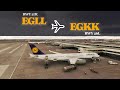 Heathrow to Gatwick: EGLL to EGKK Full Flight | Microsoft Flight Simulator