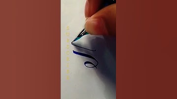 H writing In Calligraphy Style| Hand lettering| Calligraphy Fonts writing| SJ read & write