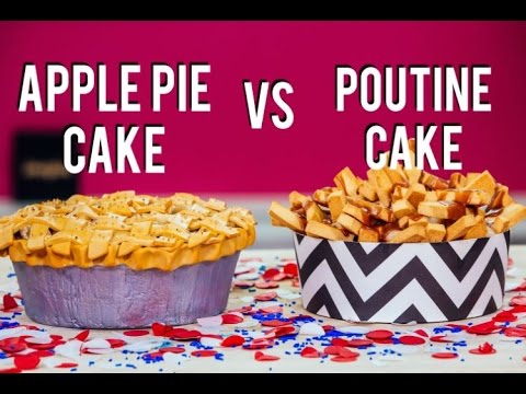 How To Make a POUTINE CAKE for CANADA DAY & an APPLE PIE CAKE for INDEPENDENCE DAY!