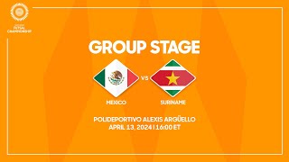 Mexico vs Suriname | 2024 Concacaf Futsal Championship