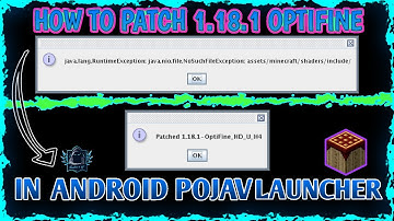 How To Patch 1.18.1 Optifine In Pojav Launcher | Electro7YT
