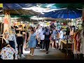 [4K] "Phatra Market" at Sutthisan local street food market walk from MRT station, Bangkok