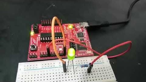 tutorial 10: LED blinking using MSP430G2 LaunchPad