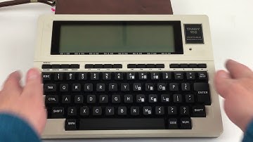 Tandy TRS-80 Portable Computer Model 102 demo