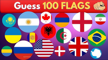 Guess 100 Flags Challenge: Can You Guess Them All ? - PART 1