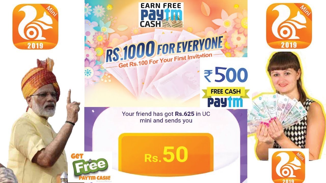 Uc Mini App —  ₹300 Paytm Cash + 50 Free Recharge AA Tricks Hot Deal UC Mini App Loot