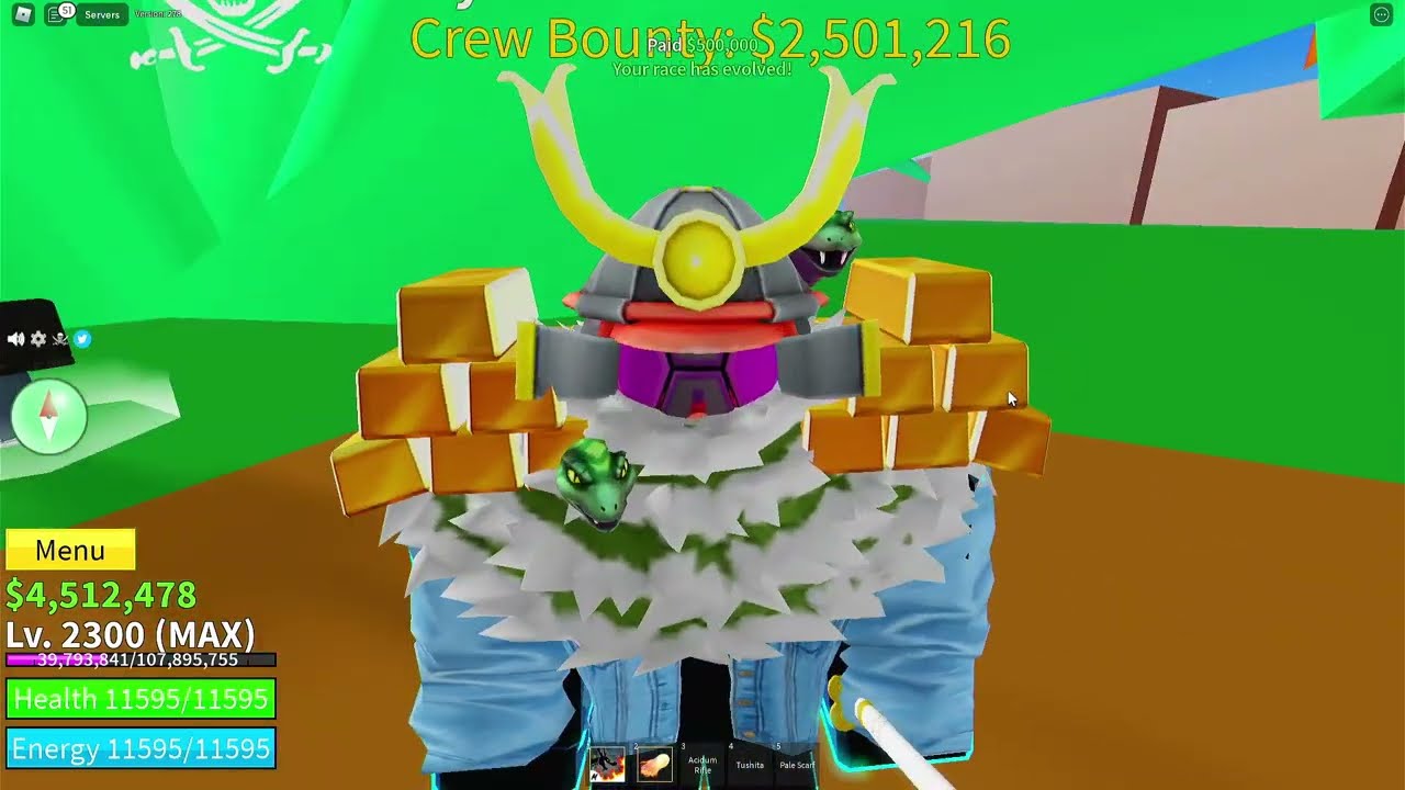 Blox Fruit Gacha 8 / LVL 2300(MAX) / Random Awaken Fruit, Fighting