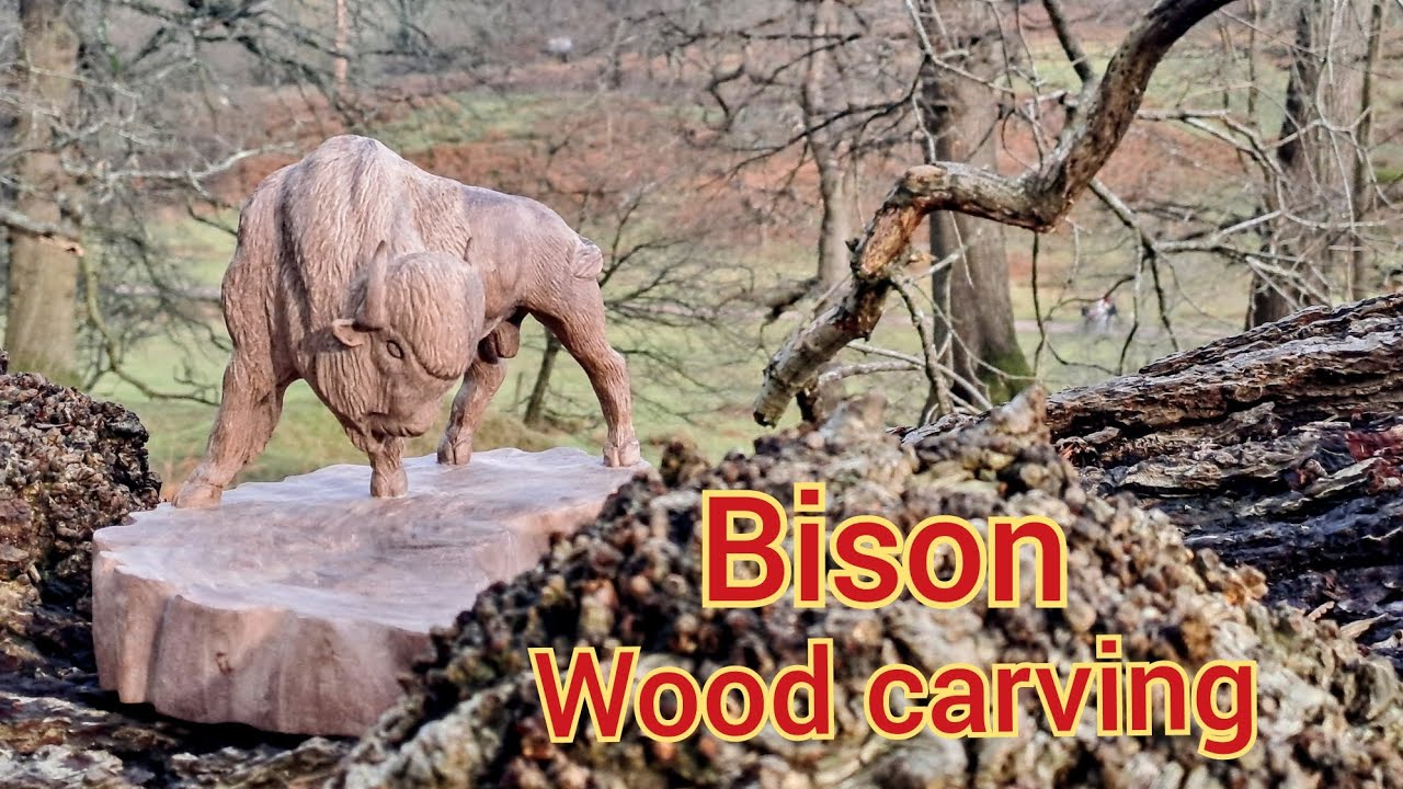 Carving A Bison From 10mm Board Of Walnut YouTube carving-a-bison-from-10mm-board-of-walnut-youtube