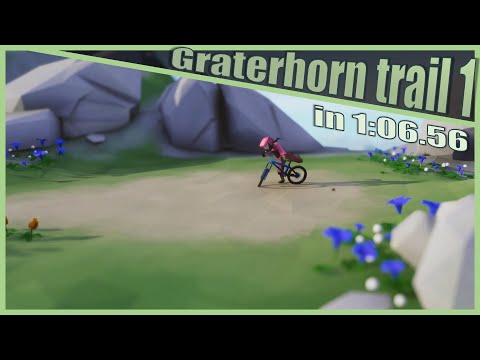 Graterhorn trail 1 in 1:06.56 | Lonely Mountains: Downhill Speedrun