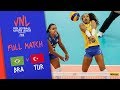 Brazil v Turkey - Full Match - Semi Final | Women's VNL 2018