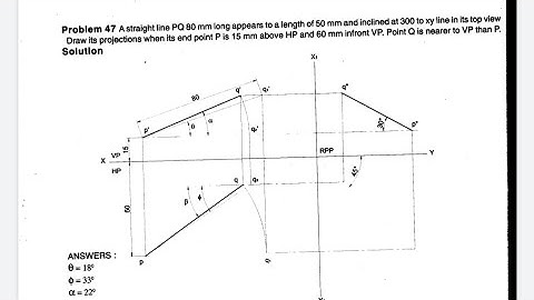 Side view problem in projection of lines in Solid edge software