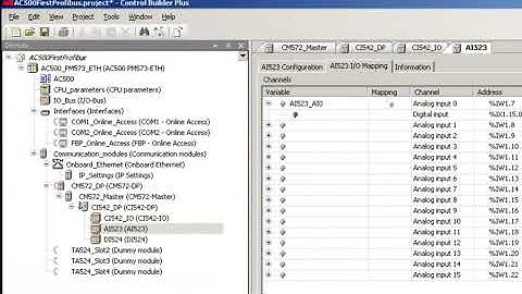 ABB AC500 PLC - Profibus DP Connection