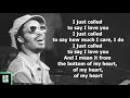 Stevie Wonder - I Just Called To Say I Love You (Lyrics)