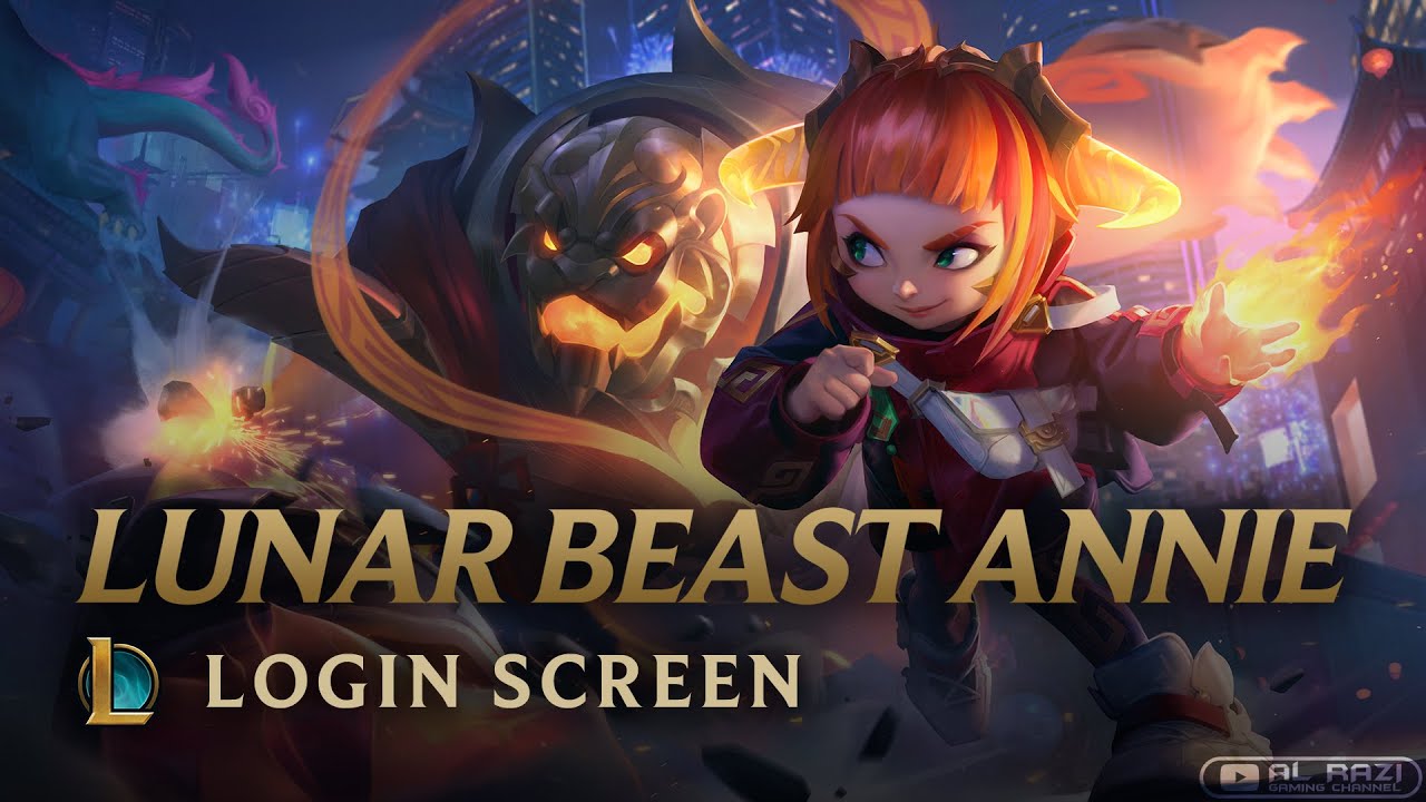 Lunar Beast Annie | Login Screen - League of Legends - YouTube