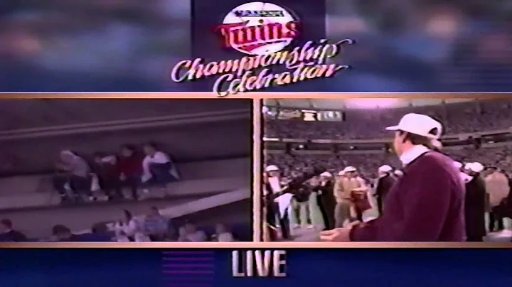 Twins 91 World Series Dome Celebration 2 Part 3