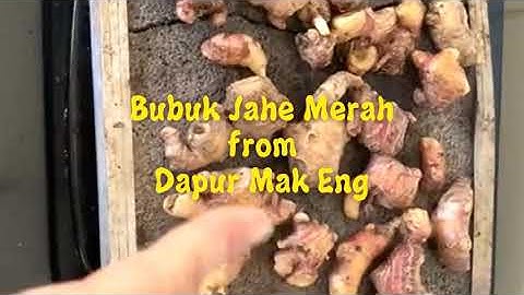 Membuat bubuk Jahe Merah