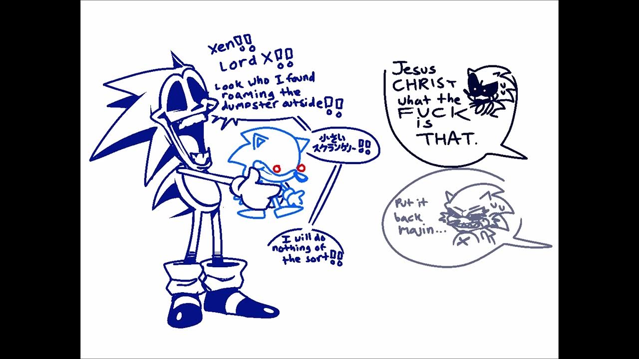 Linkabel on X: Yesterday there was a debate about if Majin Sonic had a  mustache or if it was his cheekbone's shadow. So I went straight to the  source and asked Masato