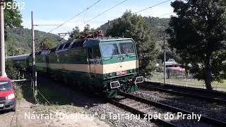 Retro E479.1001+1002 "Dvojička" v Karlštejně, 8. 7. 2023