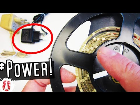 Video: How To Power An LED Strip? How Can You Power LED Strips 220 And 12 Volts At Home? How To Power Diode Tapes With Batteries?