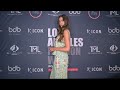 Sarah Sandberg poses in NKN NEKANE at Art Hearts Fashion LAFW