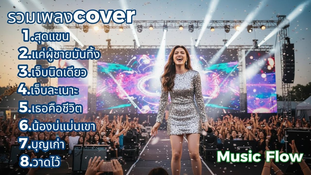 รวมเพลง Cover สดๆ ฟีลคอนเสิร์ตอบอุ่น ฟังยาวๆ | Music Flow