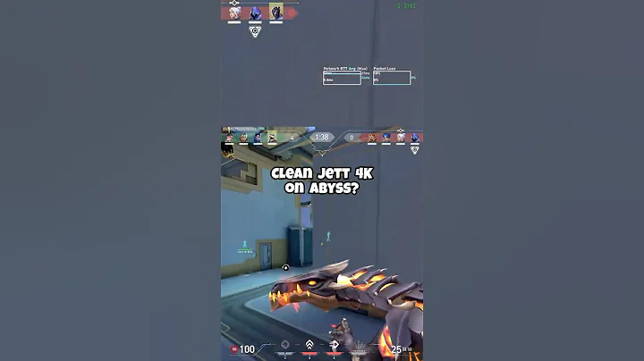 Clean Jett 4K on Abyss? #valorant #valorantclips