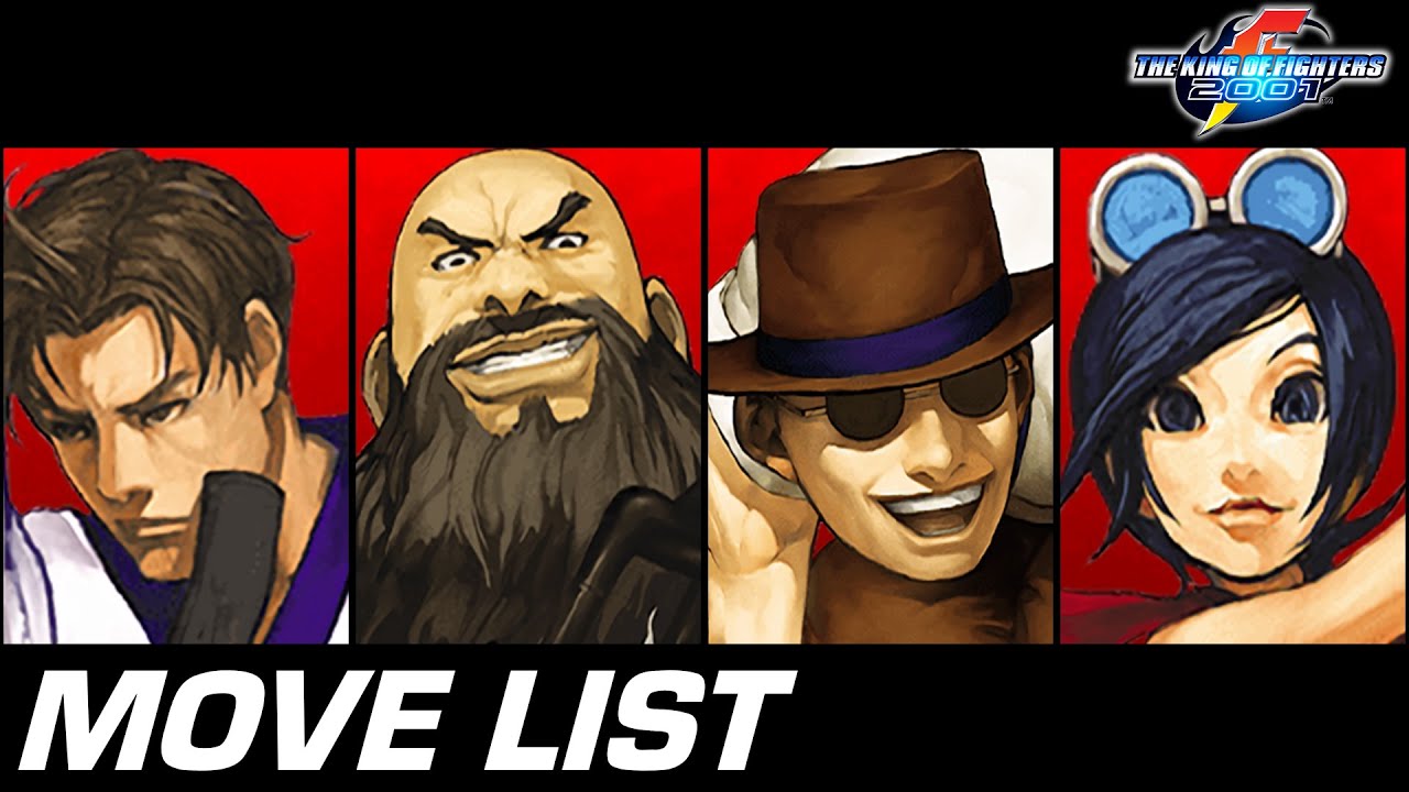 The King of Fighters 2001 - Team Korea - Move List - YouTube