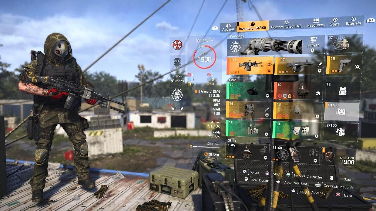 Division 2 Pestilence Ninja Bag/Striker all red build