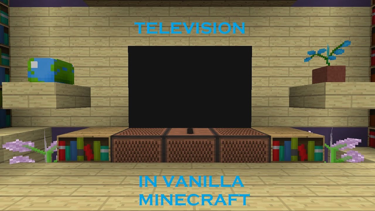 Television in Vanilla Minecraft! MiniMap Showcase Minecraft YouTube