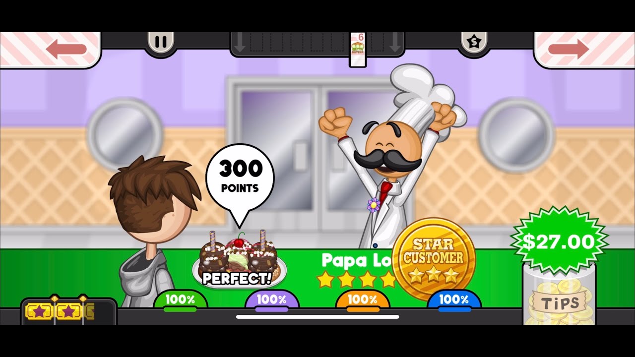 Papa's Scooperia HD - All Special Recipe Earned 