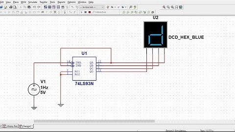 Multisim 14 / Contador de base hexadecimal