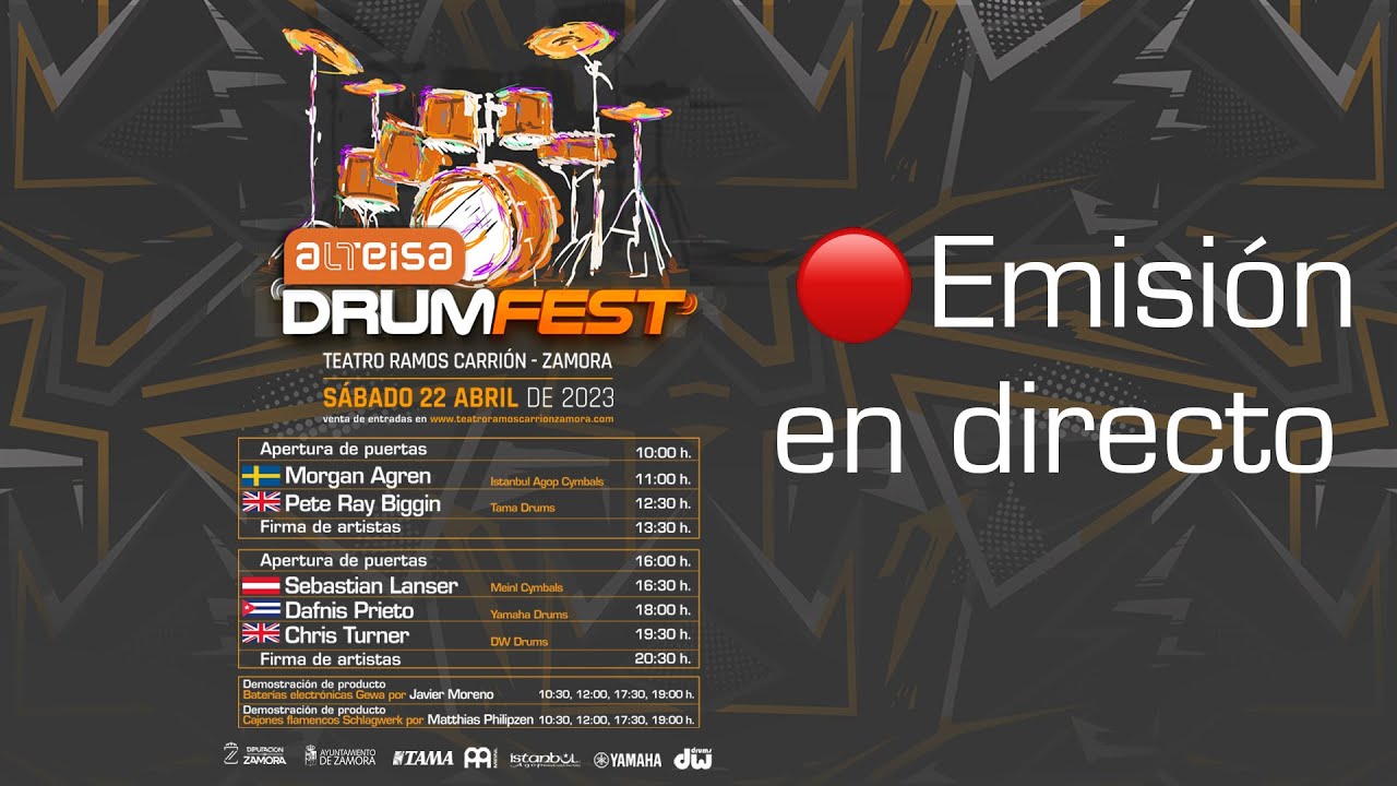 Alteisa Drumfest 2023 — Emisión en directo desde Zamora YouTube