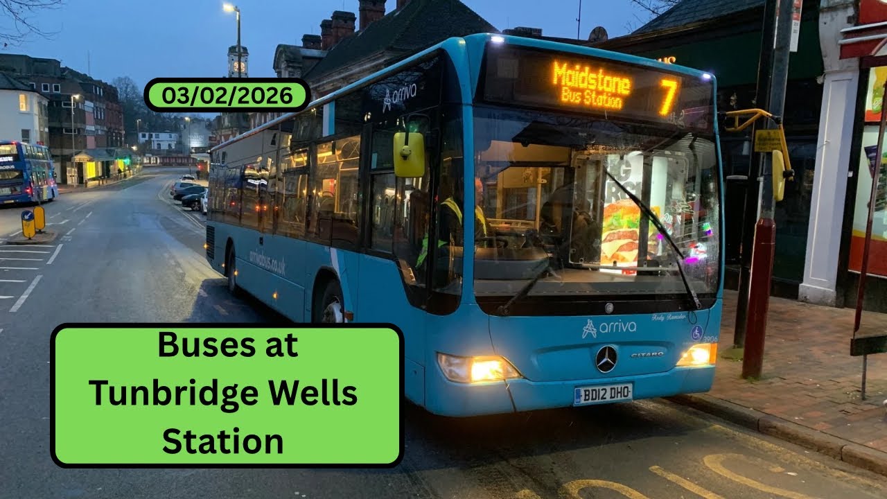 Buses at Tunbridge Wells Station - 03/02/2026