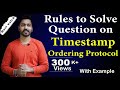 Lec92 how to solve question on timestamp ordering protocol  concurrency control  dbms
