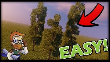 CUSTOM SKINNY TREE TUTORIAL Minecraft 1.12 Let
