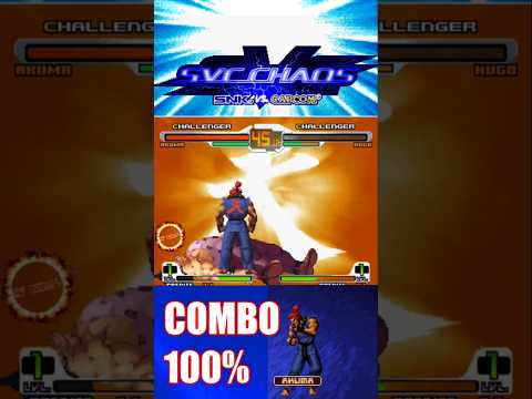 AKUMA 100% Daño #SvsC  #snkvscapcom  #combos