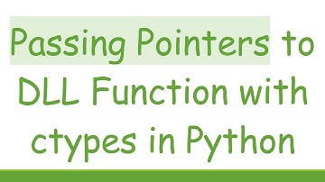 Passing Pointers to DLL Function with ctypes in Python