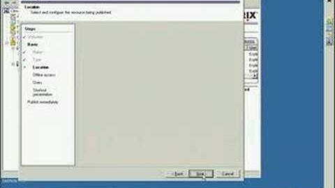 Citrix Streaming - Publish Profile